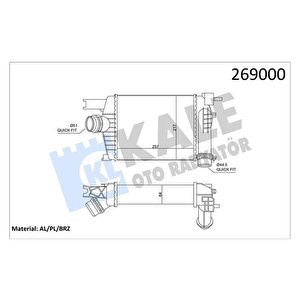 Turbo Radyatörü Intercooler Clio Iv 12 Captur 13 Duster 13 0.9tce 1.2tce 1.5dci