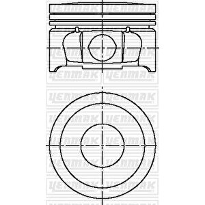 Motor Pi̇ston Segman Std P307-p206-partner-berlingo-c3-c4 1.6 16v Tu5jp4 78.5mm