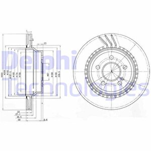 Fren Diski Arka Mercedes W211 W212 S212 C218 C219 X204
