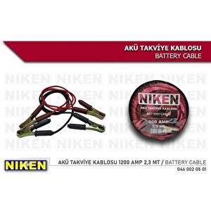 Akü Takvi̇ye Kablosu 1200 Amp 2.3 Mt