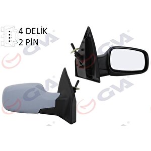 Diş Di̇ki̇z Aynasi Sağ Clio 06 Mekani̇k Isitmali Sensörlü Astarli Konveks 2 Fi̇ş Vm-6136psr