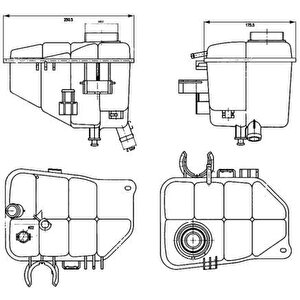 Radyator Yedek Su Deposu Mercedes W203 Cl203 S203 C209 A209
