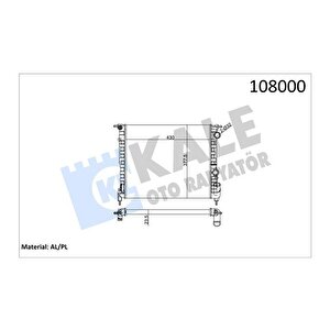 Radyatör Normal R19 1400cc-1.6 Karbüratörlü 2 Sira Al Pl Si̇stem
