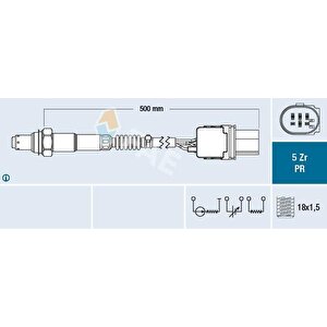 Oksijen Sensoru Alt Focus Iii 11 15 C Max 11 15 1.6tdci Kuga 12 / Mondeo Iv 07 14 S Max 08 14 Volvo C30 S40 Ii S60 Ii S80 Ii V40 V50 V70 Iii V60 10 D4162t 1.6d