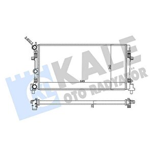 Su Radyatörü Audi A1 10 Seat Ibiza Iv-toledo Iv 08 Skoda Fabia Ii-rapid-roomster 06 Vw Polo 09 1.2 1.6 1.9tdi 1.2 1.4tsi 1.2tfsi Mt Mekani̇k 649x342x23 6r0121253n-6rf121253