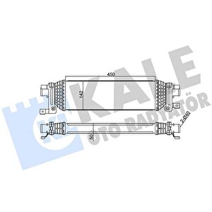 Turbo Radyatoru Intercooler Fusion 1.6tdci 90ps 02 Mazda 2 03 1.4 De 450 142 50