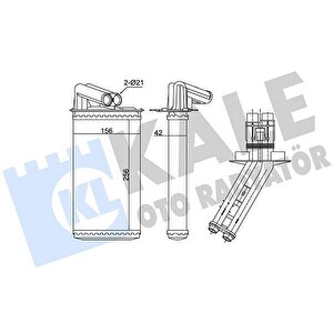 Kalori̇fer Radyatörü Laguna I 1.8i-1.9 Dci-2.0i 94-