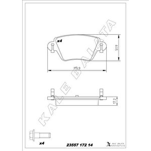 Arka Balata First Mondeo 1.8-2.0-2.5 00-07 Jaguar Xtype 2.0-2.5-3.0 01-09