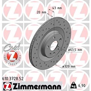 Arka Fren Di̇ski̇ S60 Iii 224 -s90 Ii 234 -v60 Ii -v90 Ii 235-236 -xc40 536 -xc60 Ii Xc90 2014 Deli̇kli̇