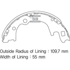 Arka Kampana Pabuç Balata Hyundai H100 2.5l Kamyonet 04-