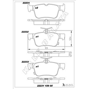 Arka Fren Balatasi Galaxy Iii 15 Mondeo V 14 Edge 15 19 Focus Iv 17 Kuga Iii 19