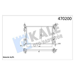Motor Su Radyatörü Opel Corsa D-corsa E 1.2-1.4 A12xer A12xel B12xel A14xer B14xer 11 540x378x23 351220