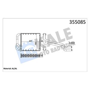 Kalori̇fer Radyatörü Hyundai Elantra 1.6l G4fg 11-14 - Alemi̇nyum