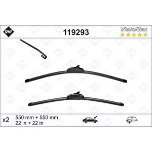 Si̇lecek 55 55 X2 Flatblade-muz Ti̇pi̇ Landrover Discovery 3 04 Rangerover Sport 05