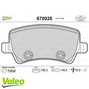 Arka Fren Balatasi S-max 09 06 Galaxy Iii 06 Volvo S60 10 S80 06 V60 -v70 06 Xc60 08 Xc70 06 Range Rover Evoque 11