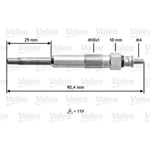 Kizdirma Bujisi Partner-berlingo-jumpy-scudo-xsara-p206-p306-expert-c15 1.9 D Dw8-dw8b 00 P106-saxo-xsara-ax-zx Tud5 1.5 Dizel 94