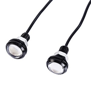 Yuvarlak Ledli Gündüz Farı 3 Watt Kırmızı Renk
