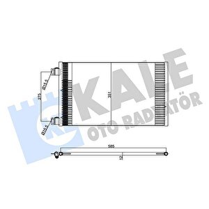 Klima Radyatoru Mercedes Citan W415 12 . Renault Kangoo Iii 08