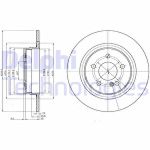Fren Diski Arka Mercedes W204 S204 C204 C207 A207