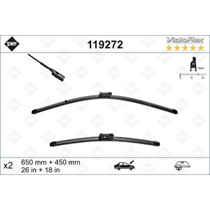 Si̇lecek Süpürgesi̇ Ön Üstten Basmali Golf7-a3-passat 2012 650 X 450 Mm