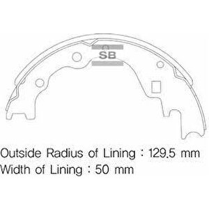 Arka Kampana Pabuç Balata Kia Besta 2.2l R2 92-98 / Mazda E2200 2.2l R2 Rf 91-