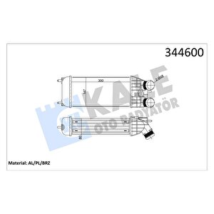 Turbo Radyatörü Intercool 301 207 208 2008 Ds3 C-elysee S3 Iii C3 Iv C4 Cactus Dv6dted Dv6c 12