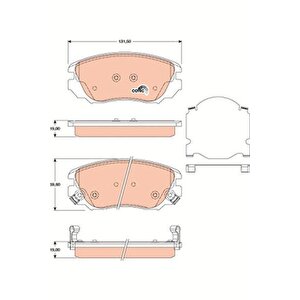 Ön Fren Balatasi Insignia A 08 17 Malibu 12 Saab 9.5 10 12 296 Mm 16 İnç Jant