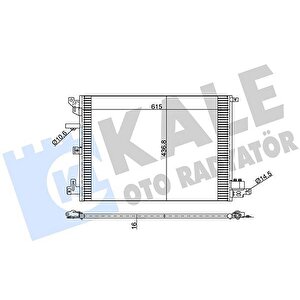 Kli̇ma Radyatörü Volvo S60 I 01-10 -s80 I 98-06 -v70 Ii 99-07 Xc70 02-07 632x440x16