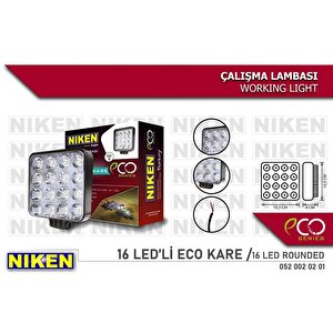 Calisma Lambasi Eco 16 Ledli̇ Kare