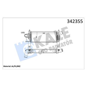 Turbo Radyatörü Intercooler Nissan Navara-pathfinder Al-pl-brz