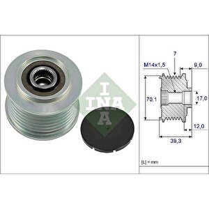 Alternatör Kasnaği Rulmanli Accord Vii-viii 04 Civic Viii 06 Crv Ii-iii 05 Frv 05 2.2 Ctdi