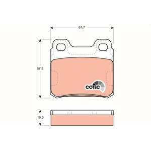 Arka Fren Balatasi Vectra A 88-95 Astra F 94-98 Calibra A 90-97 Kadett E 86-91 Vectra B 96