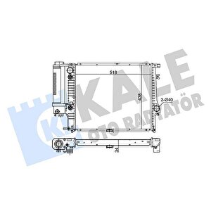 Motor Su Radyatoru Otm/sanz Klimali Bmw M20 M50 E34