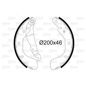 Arka Pabuç Balata Corsa C 00-09 Vectra A 93-95 Astra F 91-98 Lacetti 05 Nubira 03 200x46