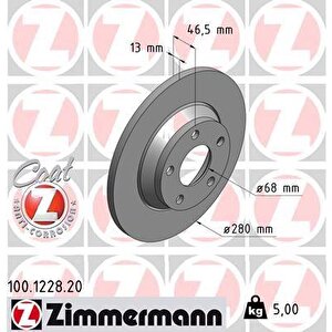 Ön Fren Aynasi Audi A4 1.6-1.9tdi 95/11.00 A4 Avant 1.6-1.8 20v-1.9tdi 95/9.01 280x13x5dl 986478615-df2730