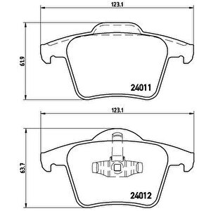 Arka Balata Volvo Xc90 2.5t 02 D5 02 T6 02 D5 V8 05 D5 09 3.2 06 D5 09