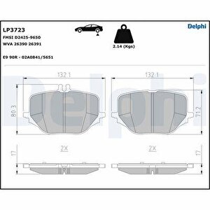 Fren Balatasi Arka Mercedes W214 S214 X254 C254 W223 V223 Z223
