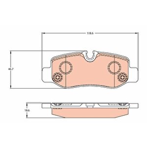 Fren Balatasi Arka Mercedes Vito W447 14