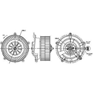 Kalorifer Motoru Bmw E65 E66 03 07 12v