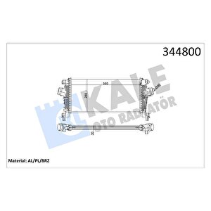 Turbo Radyatörü Intercooler Astra J-cruze J305 Al/pl/brz 565x280x30