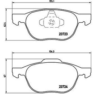 Ön Balata Focus 04 18 Cmax 07 19 Kuga I -ii 08 14 Volvo V40 19 C30 06 12 S70 08 13s40 04 12 V50 04 12 Mazda 3 03 09 5 05 09