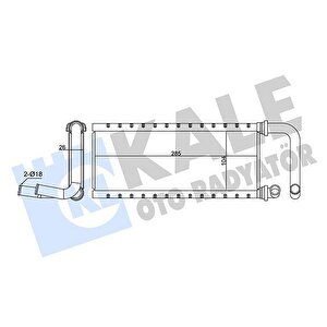 Kalori̇fer Radyatörü Isuzu Npr75 5.2l 4hk1 Euro4-5 04- Borulu - Alemi̇nyum