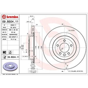 Fren Diski Arka Uv Coated Land Rover Range Rover Iv 3.0td 4.4td V8 4 4 12-/range Rover Sport