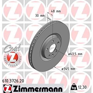 Ön Fren Di̇ski̇ Adet S60 Iii S90 Ii V60 Iiv90 Ii Xc40 Xc60 Ii Xc90 Ii 17 0986479e86-df6939s 345 Cap