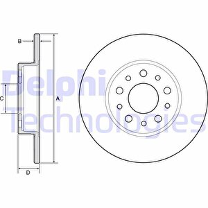 Fren Di̇ski̇ Arka Fiat 500 L 12 Egea 15 1.0 1.3 Mtj 1.4 1.6 Mtj 15 251x41x5 Deli̇k