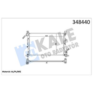 Motor Su Radyatörü Fiat Egea 15 1.3d Mtj 1.4 Al-pl-brz 620x388x16