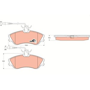 Ön Balata Partner-berlingo 07/96 Xsara 04/97 P306 05/93-05/01 Fi̇şli̇