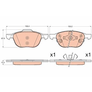 Ön Balata Focus 04 18 Cmax 07 19 Kuga I -ii 08 14 Volvo V40 19 C30 06 12 S70 08 13s40 04 12 V50 04 12 Mazda 3 03 09 5 05 09
