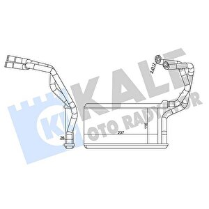 Kalori̇fer Radyatörü Mitsubishi L200 2.5l 4d56t Di-d Cr 4x2 4x4 Ka4t Kb4t 07-14 - Alemi̇nyum