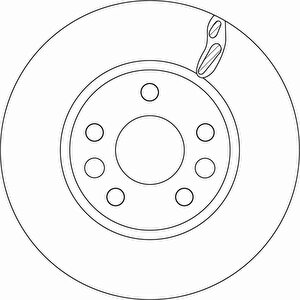 Ön Fren Di̇ski̇ Renault Megane Iv 15 Talisman 15 Diş Çap:296mm K:26mm Y:44mm 5 Deli̇k